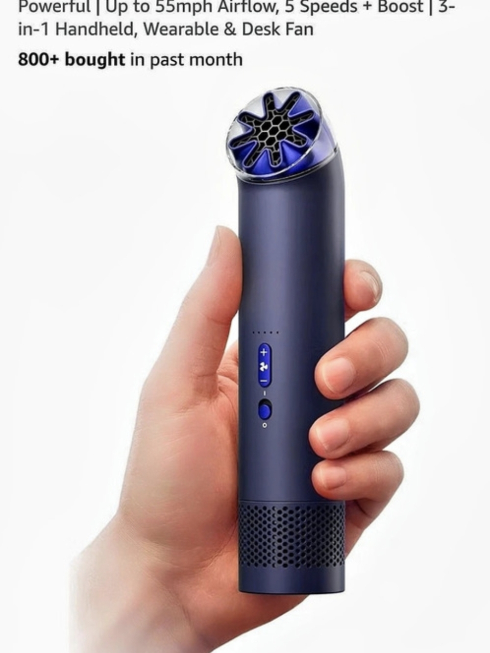 Dyson HushJet Mini Bladeless Personal Fan Blue NWT Sealed Box!